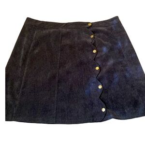 Mini skirt corduroy material.